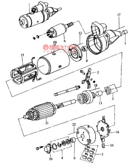 Nanjing IVECO car starter circuit diagram