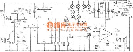 5GM168 mandarin duck jump lantern loop control with birdsong circuit