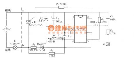CS7232 touch-free dimming light circuit 1
