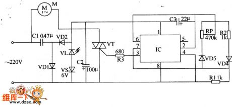 Fan speed controller-Electronic speed controller circuit