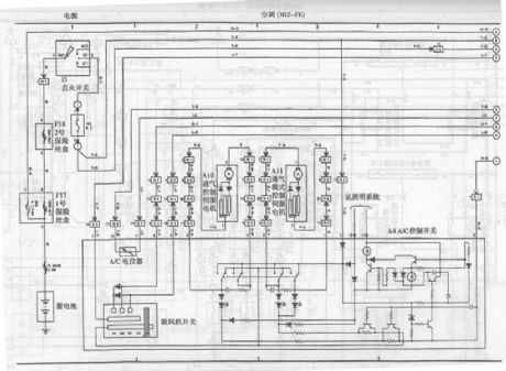 Toyota coaster bus air conditioning system circuit diagram 2