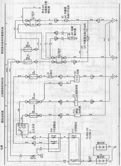 Toyota Coaster bus engine circuit diagram 2