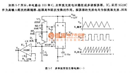 555 various waveform generator circuit 1
