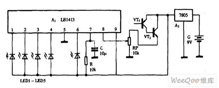 Using LB1413 as electronic thermometer circuit diagram