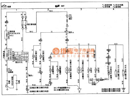 TOYOTA COASTER coach back lamp circuit wiring circuit diagram