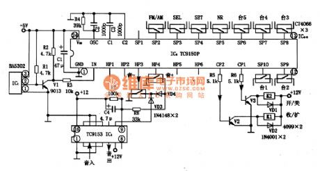 TC915OP remote control microprocessor integrated circuit