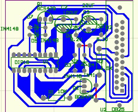 Self-made PIC microcontroller programmer circuit