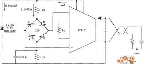 XTR101 ELectrlcal Bridge InPut, Voltage Excitation Circuit