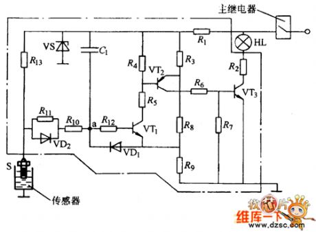 Car coolant alarm circuit
