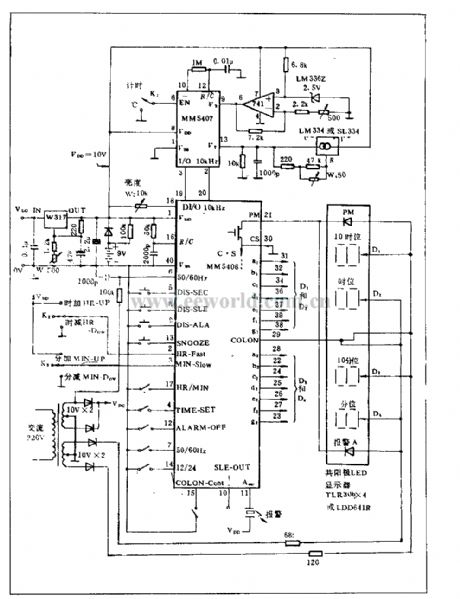 Digital display multifunction thermometer circuit