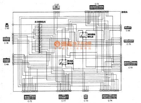 Mitsubishi Pagerlo light off-road vehicle circuit multifunction fuse terminal box internal wiring circuit diagram