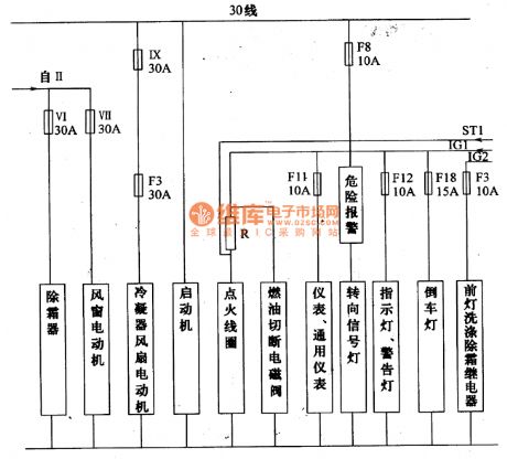 Mitsubishi Pagerlo light off-road vehicle outline circuit diagram(2)
