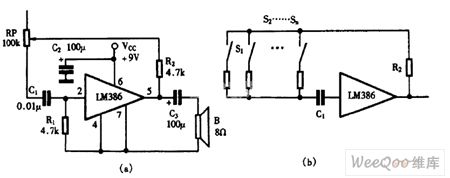 Using LM386 as mono-order generator circuit diagram