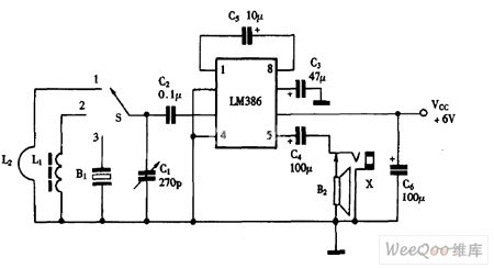 Using LM386 as multi-purpose radio circuit diagram