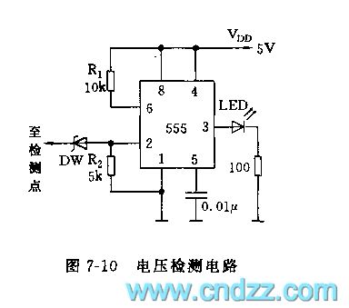 555 voltage detection circuit
