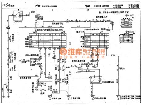 TOYOTA COASTER coach anterior rear wiper and window washing device circuit wiring circuit diagram