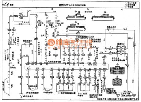 TOYOTA COASTER coach electronic control electronic speed variator circuit wiring circuit diagram