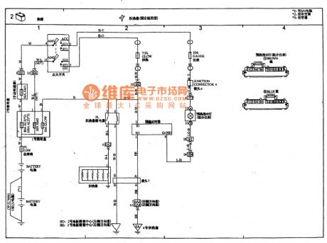 TOYOTA COASTER coach glow plug(fixed delay type) circuit wiring circuit diagram