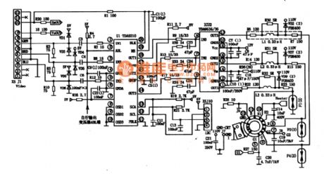 TDA9210 integrated block typical application circuit
