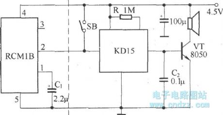 Voice remote control doorbell(transceiver module composed of RCMlA and RCMlB)