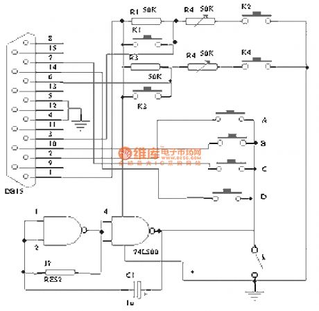 Homemade dance mat circuit