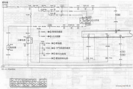 Hainan Mazda Familia car engine and automatic transmission circuit diagram