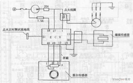 Chang an Alto Car engine ignition system circuit diagram