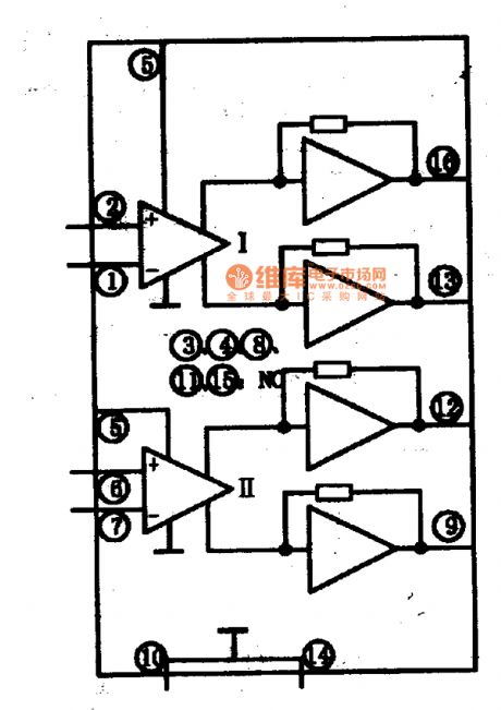 TDA7073A integrated block internal box circuit