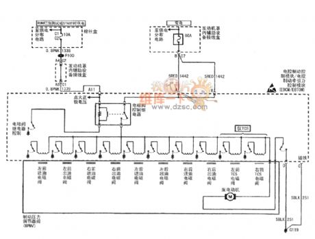 Buick Century car anti-lock braking system circuit diagram(1)