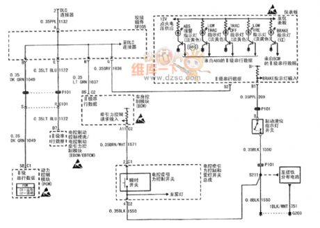 Buick Century car anti-lock braking system circuit diagram(2)