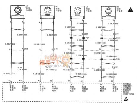 Buick Century car anti-lock braking system circuit diagram(4)