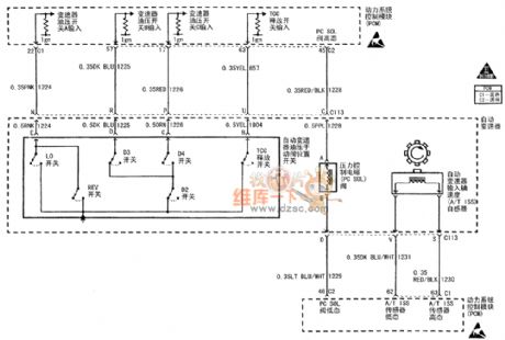 Buick Century car automatic transmission circuit diagram(1)