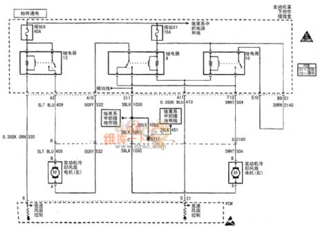 Buick Century car engine circuit diagram(13)