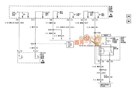 Buick Regal car body control system circuit diagram(2)