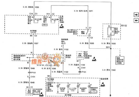 Buick Regal car body control system circuit diagram(4)