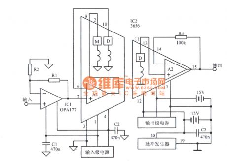 Low level signal isolation amplifier circuit diagram