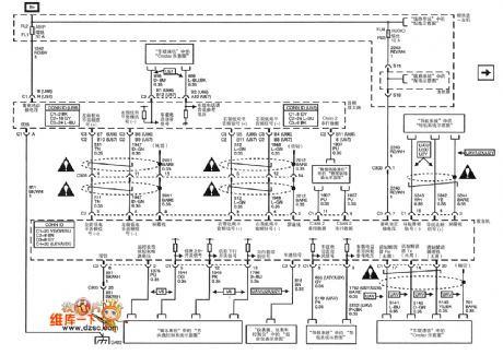 Shanghai GM Cadillac CTS car radio/audio system circuit diagram(5)