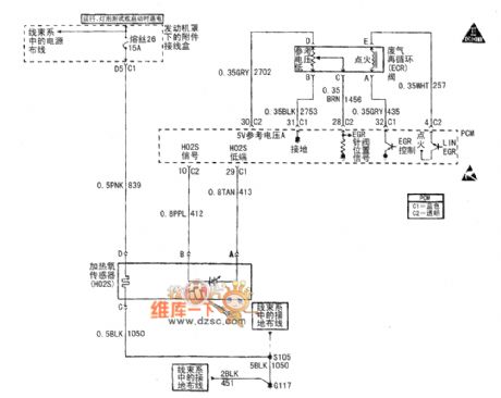 Buick Century car motor circuit diagram(6)