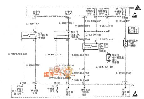 Buick Century car motor circuit diagram(5)