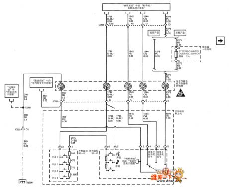 Shanghai GM Cadillac CTS car radio/audio system circuit diagram(6)