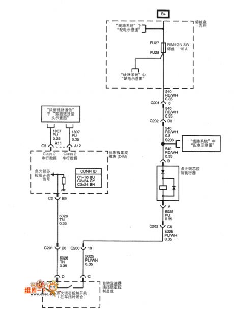 Shanghai GM Cadillac CTS car steering control system circuit diagram(1)