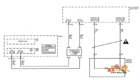 Shanghai GM Cadillac CTS car steering control system circuit diagram(2)