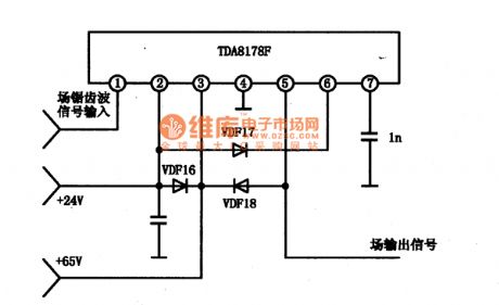 TDA8178F integrated block typical application circuit