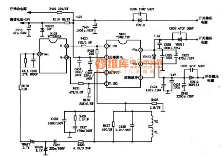 TDA8177F integrated block typical application circuit