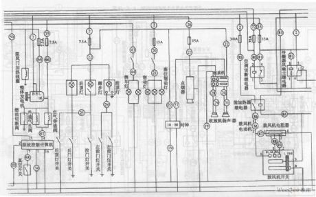 Jinbei RZH115LB type passenger car vehicle circuit diagram 3