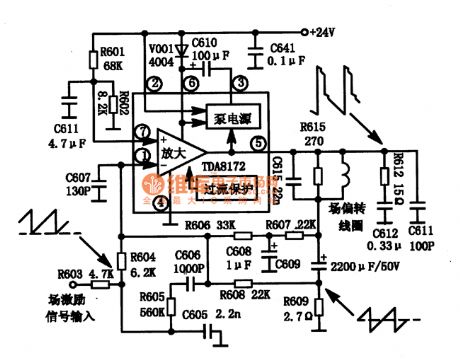DTA8172 integrated block typical application circuit and internal circuit block diagram