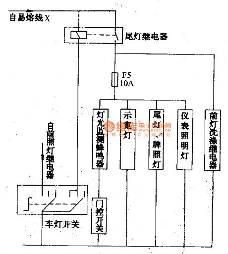 MITSUBISHI Pajero light off-road vehicle outline circuit diagram(4)