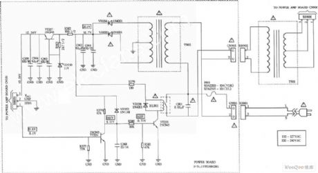 Philips active subwoofer speaker power supply circuit diagram