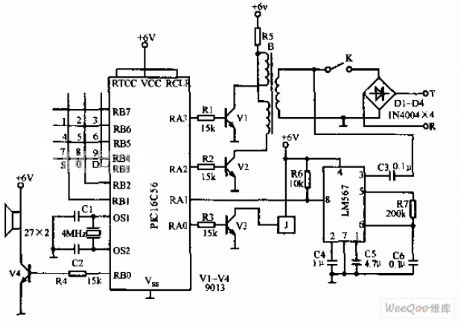 Hotline automatic dialing devices circuit diagram