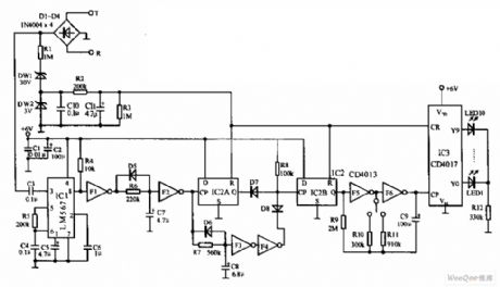 Telephone calculagraph circuit diagram